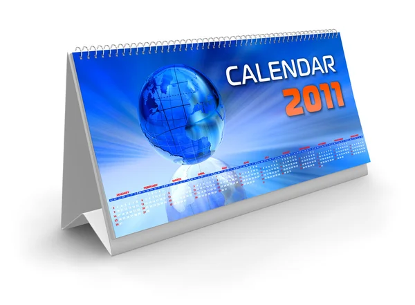 Desktop calendar 2011 — Stock Photo, Image