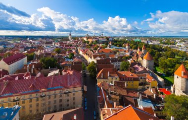 Panorama of Tallinn, Estonia clipart