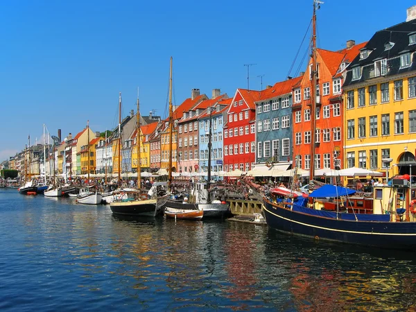 Копенгаген, Nyhavn — стоковое фото