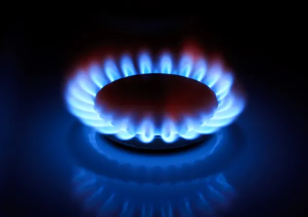 Газовое пламя — стоковое фото
