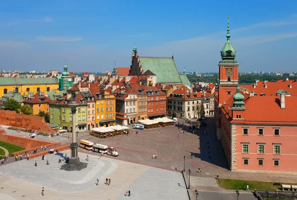 城の正方形、ワルシャワ、ポーランド — ストック写真