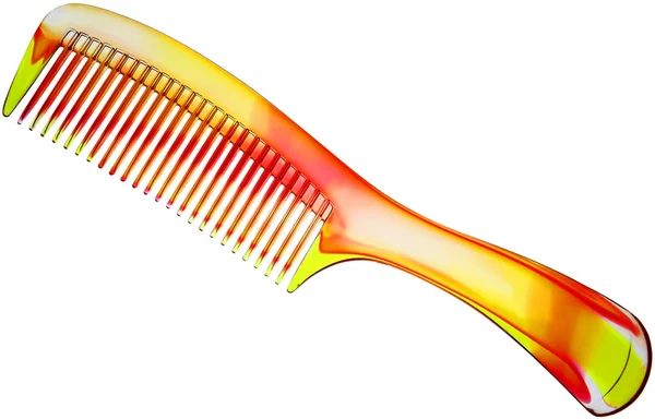 Escova de cabelo colorida — Fotografia de Stock