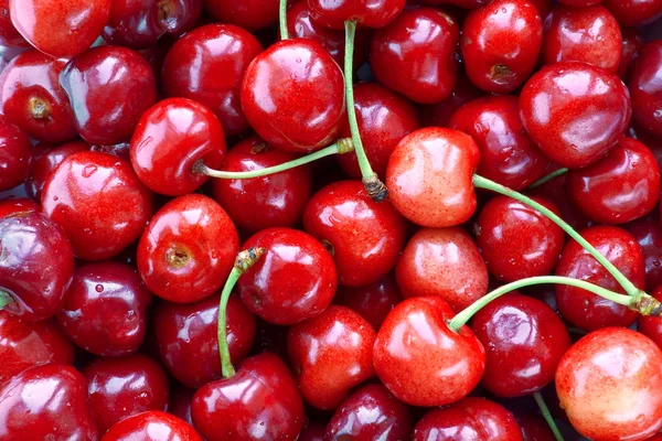Fresh cherries background — Stock Photo, Image