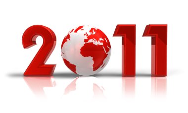 New Year 2011 concept clipart