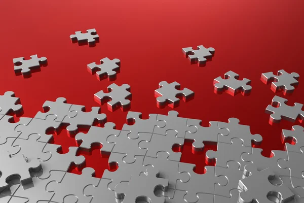 Montagem de puzzle — Fotografia de Stock