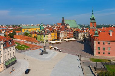 Castle Square in Warsaw, Poland clipart