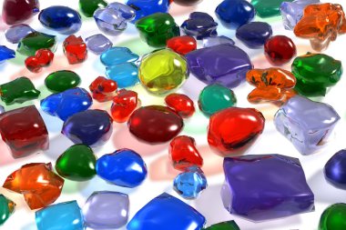 Color gemstones clipart