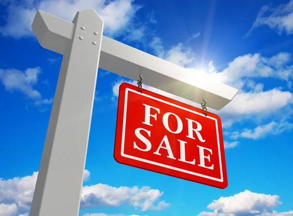 For sale" real estate sign — Stock Photo, Image