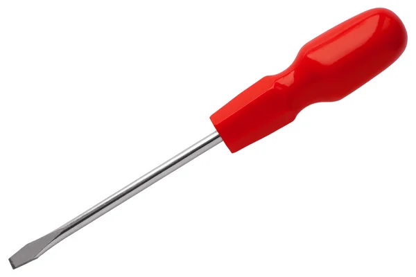 Red screwdriver isolated — Stock Photo, Image