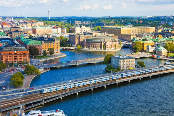 Аэропанорама Стокгольма, Швеция — стоковое фото