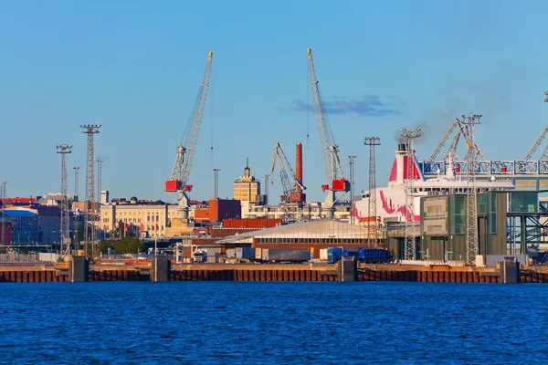 Port maritime à Helsinki, Finlande — Photo