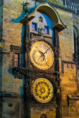 Astronomical Clock in Prague, Czech Republic clipart