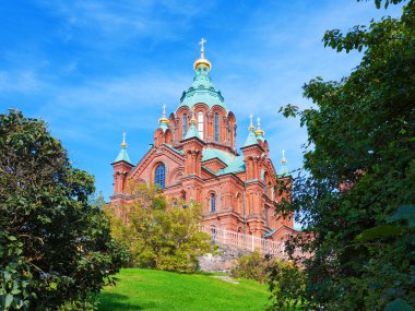 Uspenski cathedral in Helsinki, Finland clipart