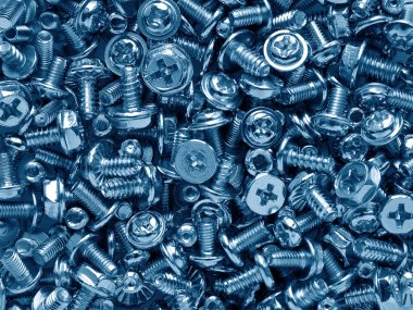 Computer screws close-up clipart