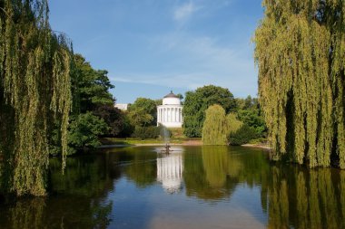 Saxon garden in Warsaw, Poland clipart