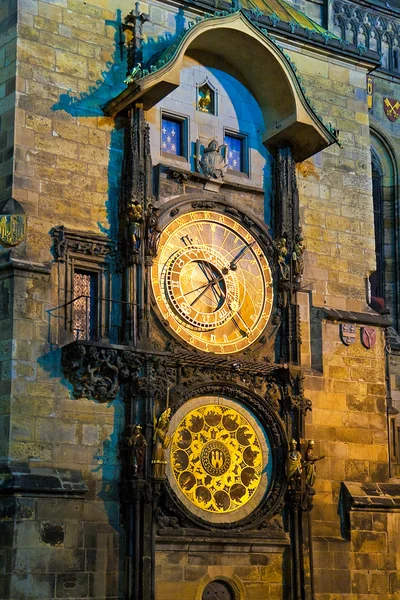 Astronomische Uhr in Prag, Tschechische Republik — Stockfoto
