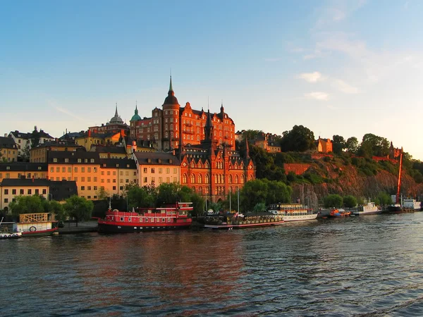 Міський пейзаж Старого міста Стокгольм, Швеція — стокове фото
