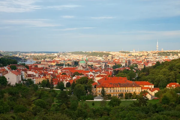 Panorama Pragi lato — Zdjęcie stockowe
