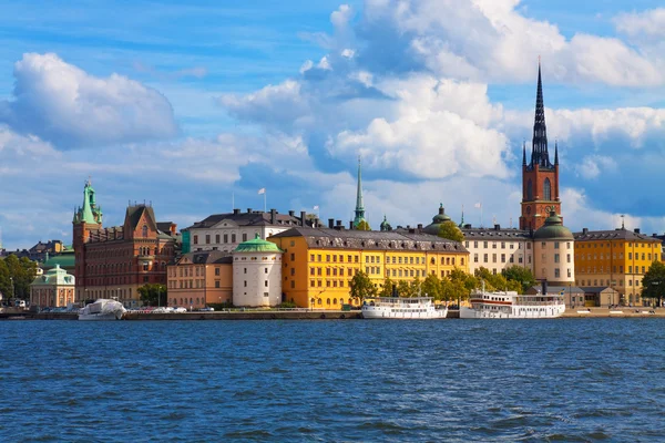Stockholm 'deki eski kasaba, İsveç. — Stok fotoğraf