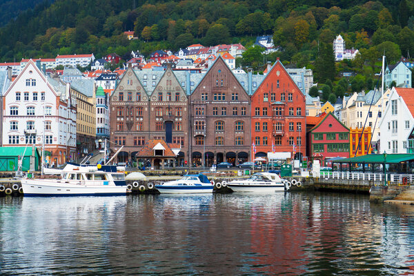 Cityscape of Bergen, Norway