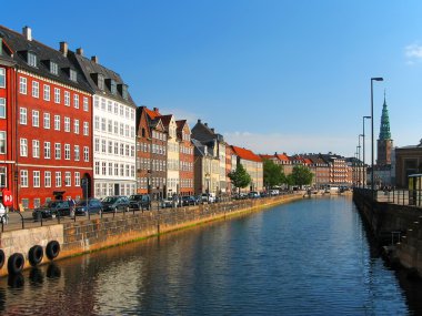 Canal in Copenhagen, Denmark clipart