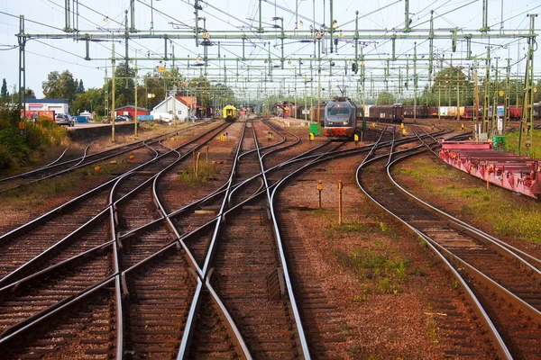 Stora järnvägsstation — Stockfoto
