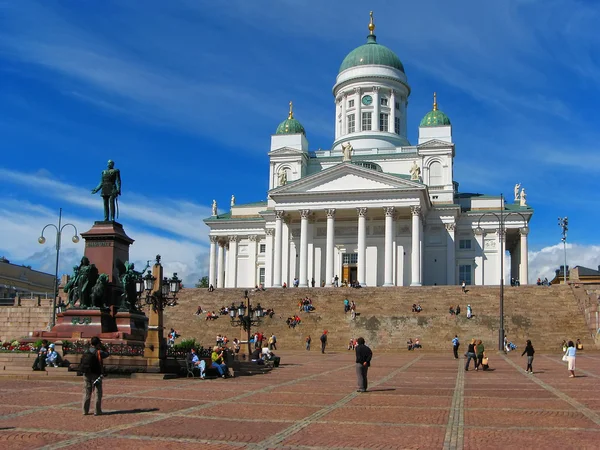 Senaten square, Helsingfors, finland — Stockfoto