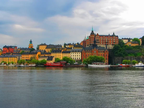 Bewolkte stockholm — Stockfoto