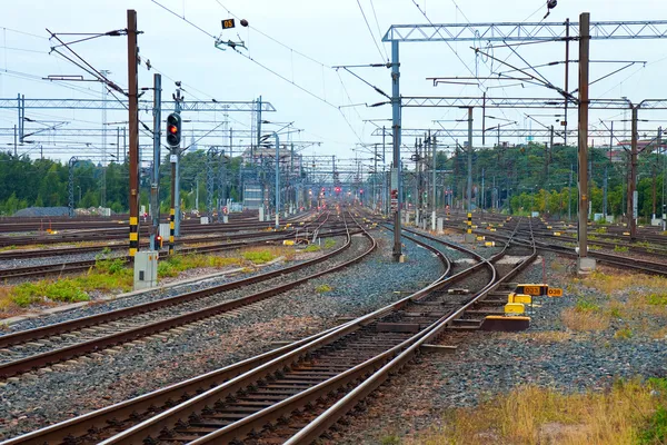 Mededeling van de spoorweg — Stockfoto