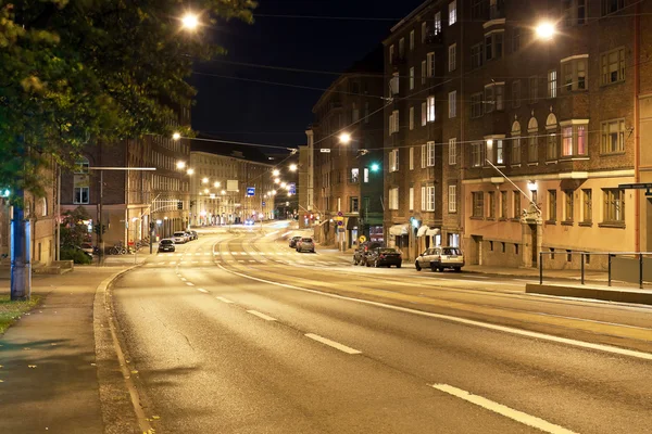 Noční Helsinky — Stock fotografie