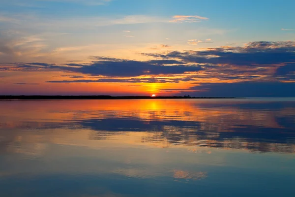風光明媚な海の夕日 — ストック写真