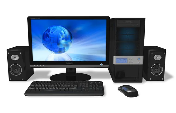 Desktop-PC — Stockfoto
