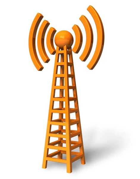 Torre de comunicación inalámbrica — Foto de Stock