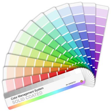 Pantone color palette clipart