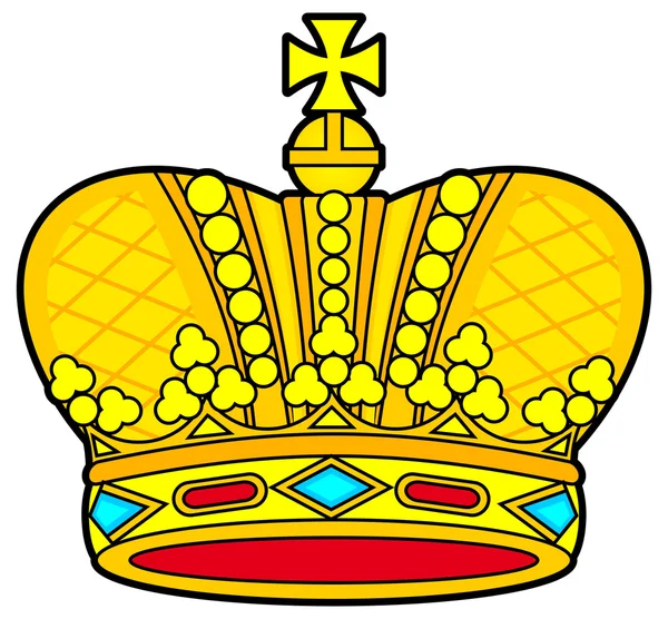 Corona reale — Vettoriale Stock