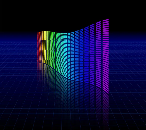 그래픽 이퀄라이저 스펙트럼 — 스톡 벡터