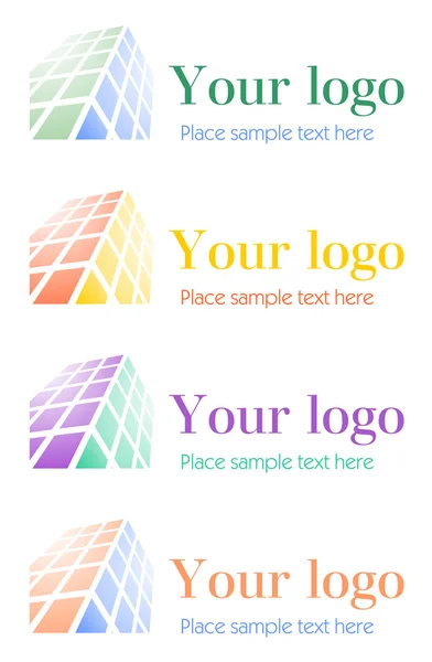 Ensemble de logo architectural d'entreprise — Image vectorielle