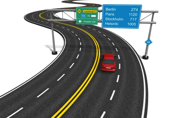 Autosnelweg concept — Stockfoto