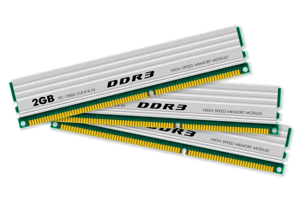 DDR3 memória modulok — Stock Vector