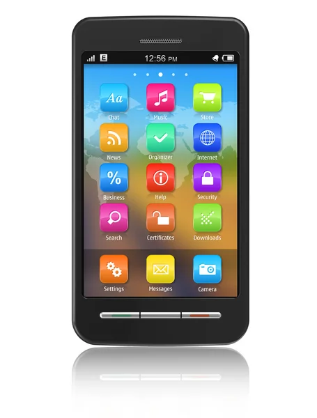 Smartphone con pantalla táctil — Foto de Stock