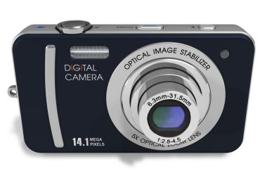 Compact digital camera clipart