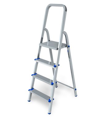 Stepladder isolated on white background clipart