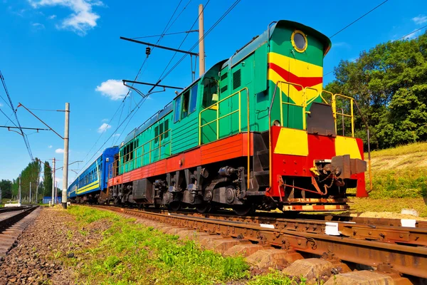 Tren de pasajeros diesel — Foto de Stock