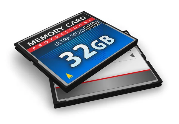 Tarjetas Memoria Compactflash Alta Velocidad —  Fotos de Stock