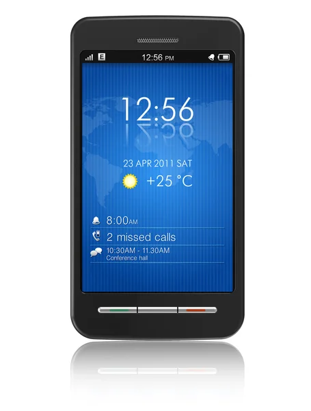 Smartphone Con Pantalla Táctil — Foto de Stock