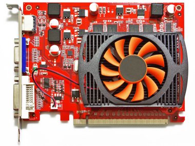 3D graphic card clipart