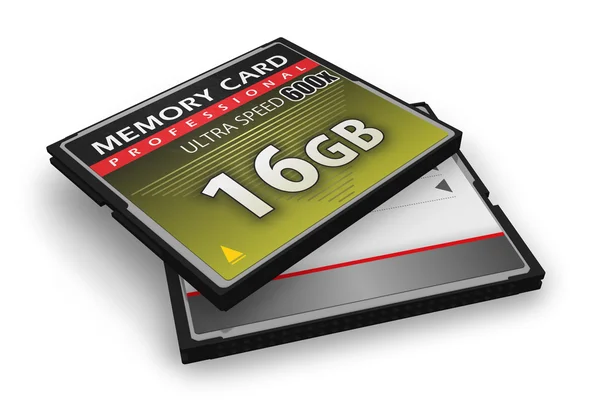 Hoge snelheid compactflash geheugenkaarten — Stockfoto