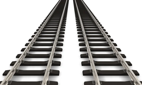Två järnväg spår — Stockfoto