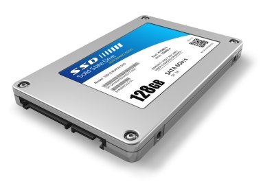 128GB solid state drive (SSD) clipart