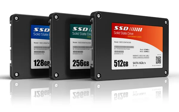 Набір твердотільних накопичувачів (SSD ) — стокове фото